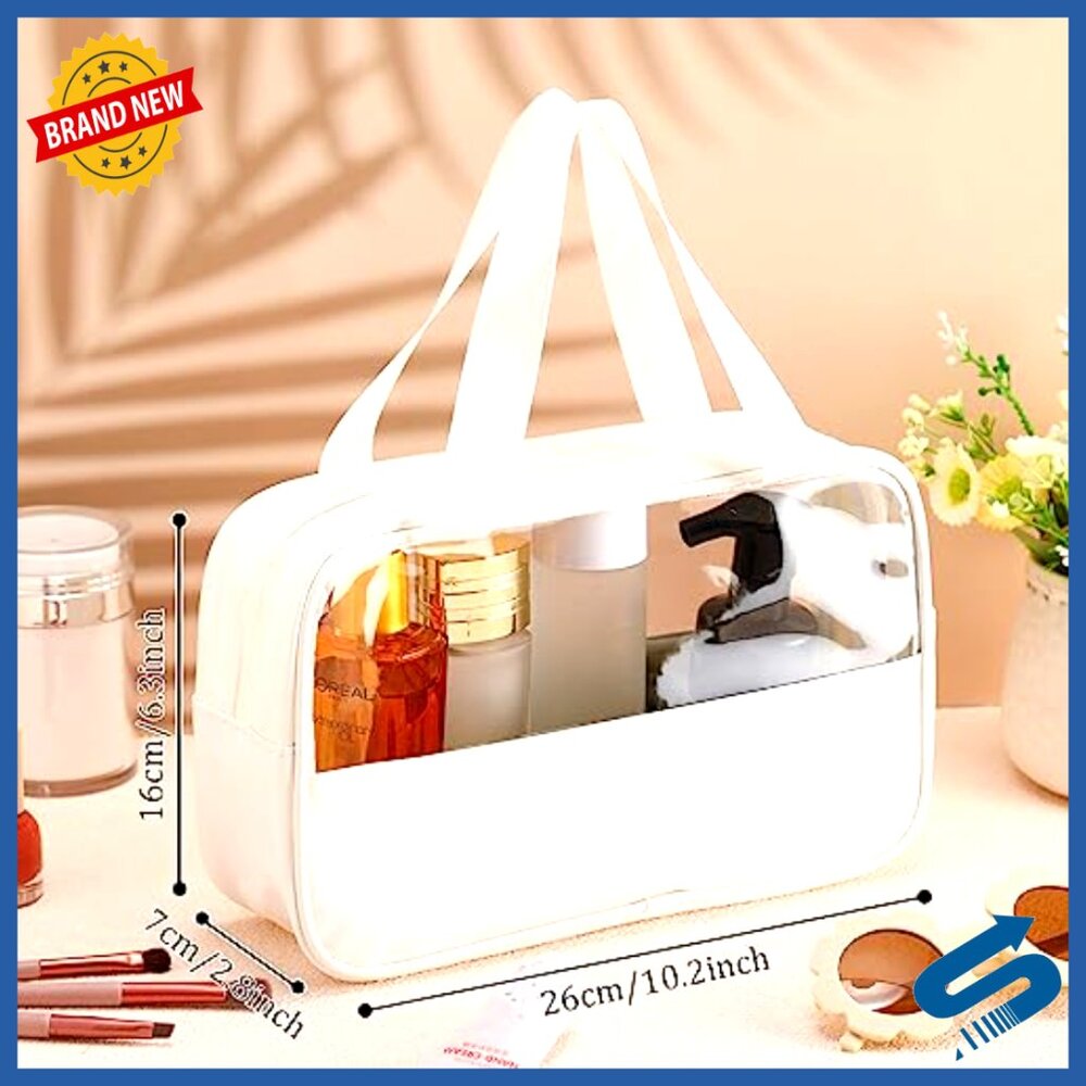 Translucent Makeup Bag Set Waterproof Travel Orga… - image 2